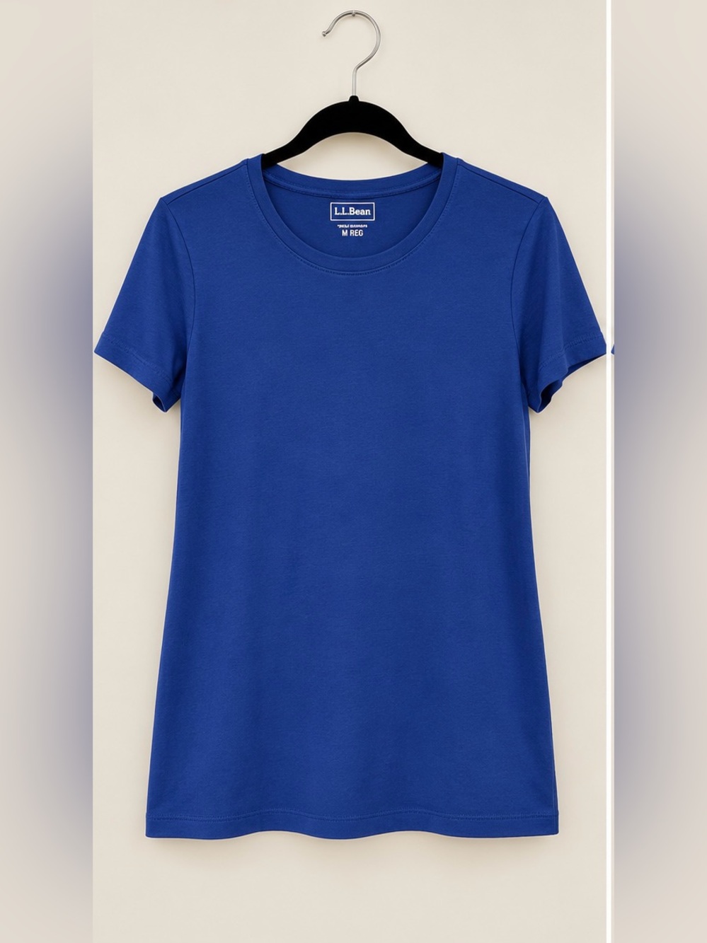 L.L. Bean Women's Short-Sleeve Crewneck Tee — Blue, NWT